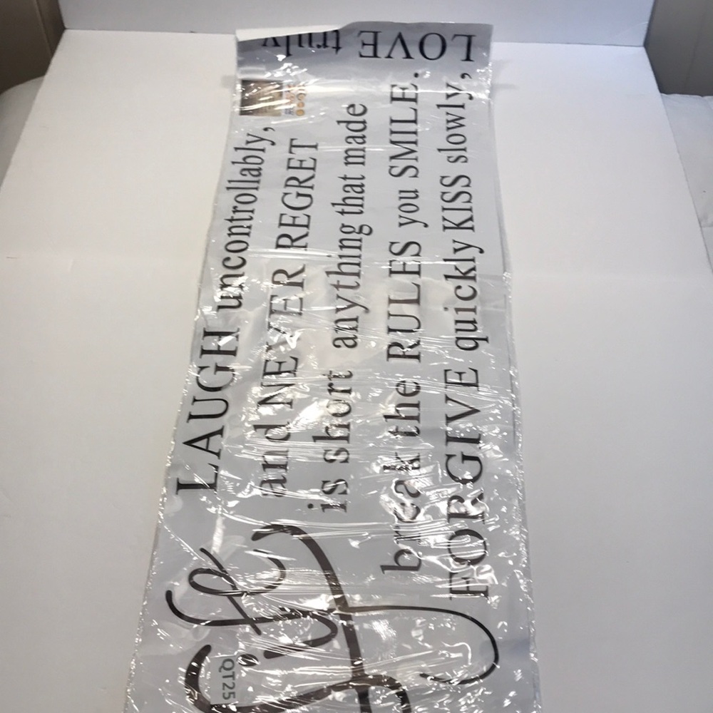 “Life is Short” Quote- Vinyl Lettering - Picture 2 of 5